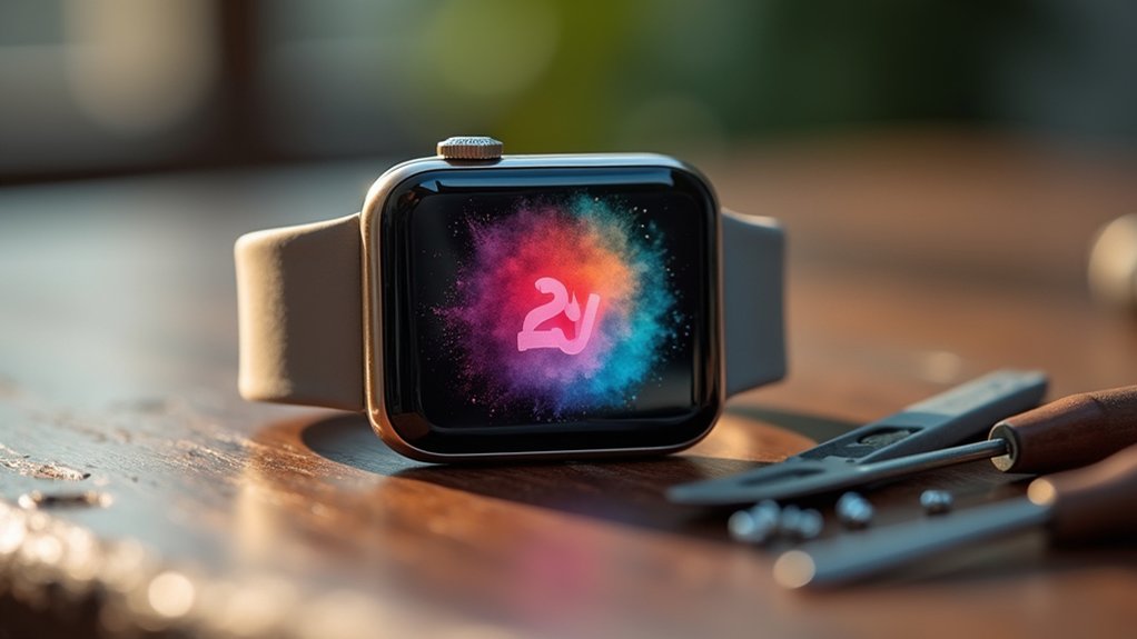 Smartwatch stuck on logo?